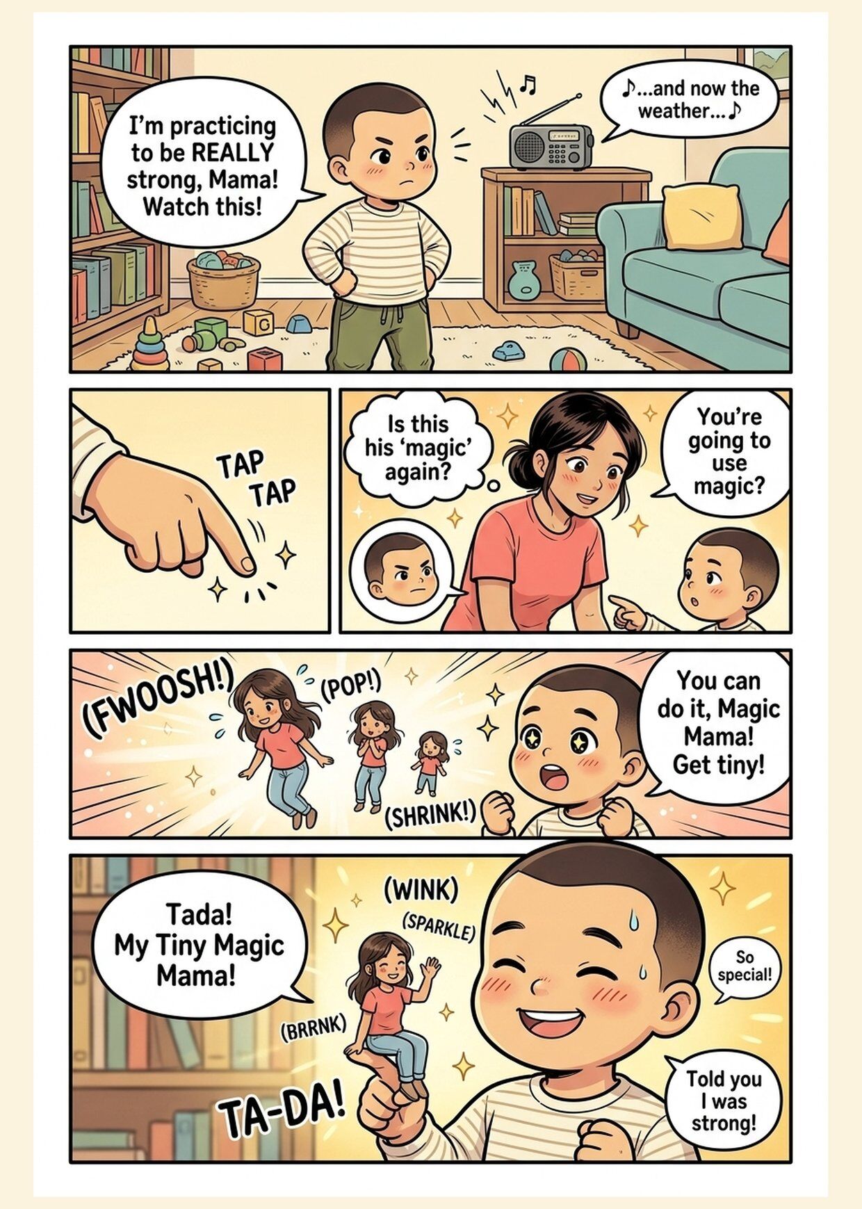 Sample comic page 2 — — page 2 — chapter one —