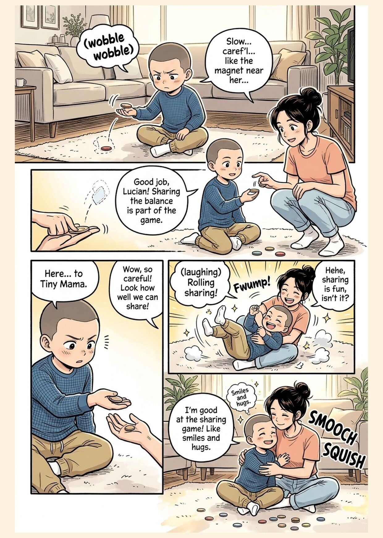 Sample comic page 4 — — page 4 — chapter three —