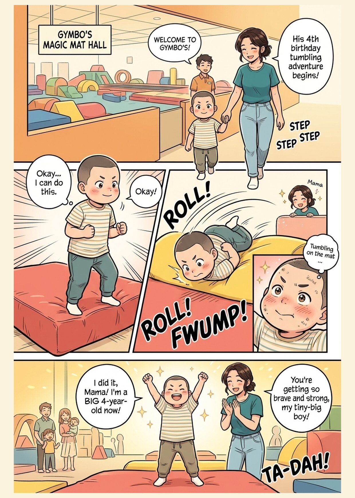 Sample comic page 5 — — page 5 — chapter four —